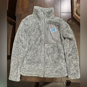 Detroit Lions Fuzzy Fleece Zip Up